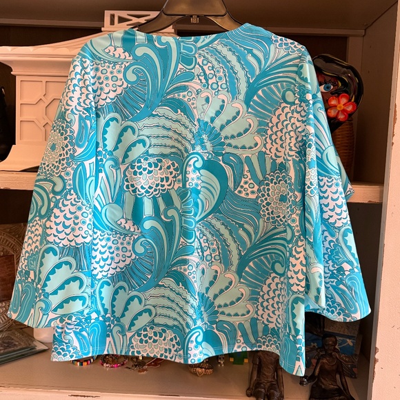 Jude Connally Medium M Daniella top Enchanted Sea Aqua nwt - Picture 6 of 7